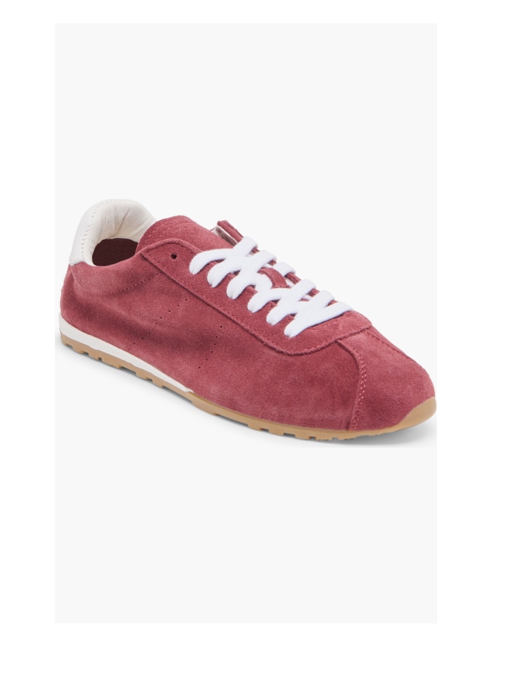 Dolce Vita Serina Lace Up Sneakers Burgundy Suede & White Accents Women’s 6